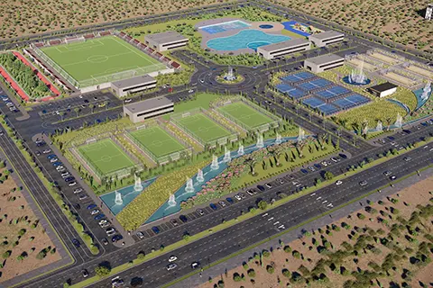 outdoor playground complex