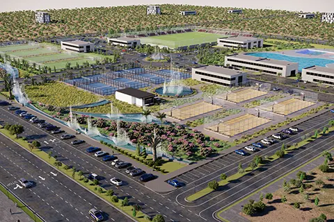 outdoor playground complex