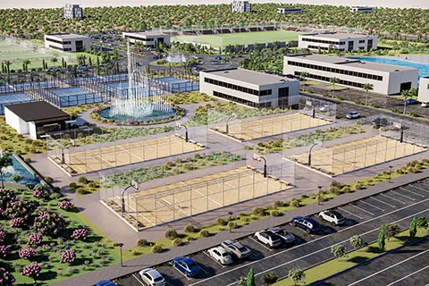 outdoor playground complex