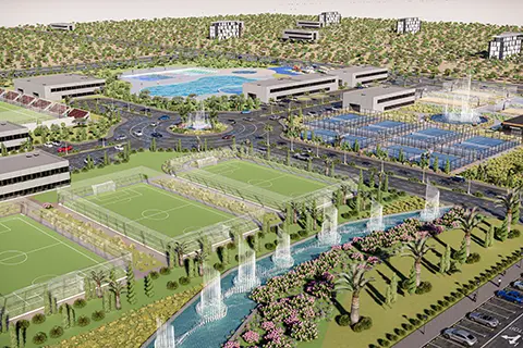 outdoor playground complex