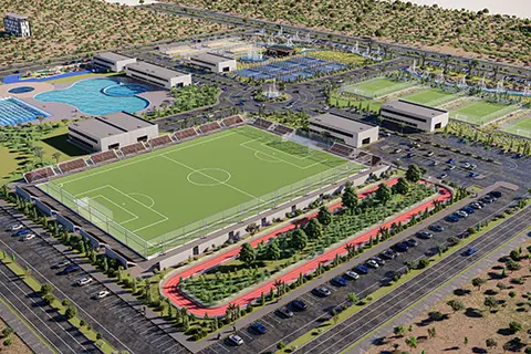 outdoor playground complex