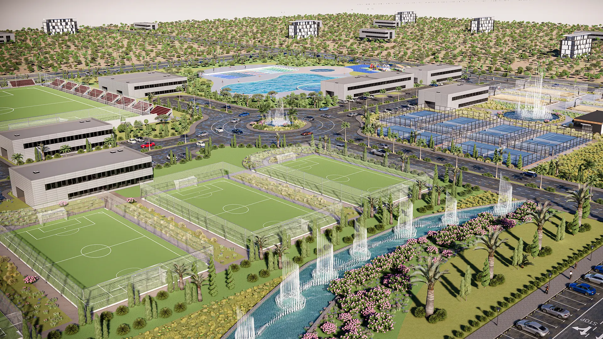 outdoor playground complex